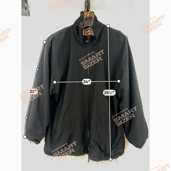 Wms Reversible Leopard Faux Fur Black Jacket Size L Textured Mob Wife Aesthetic - Picture 4 of 9